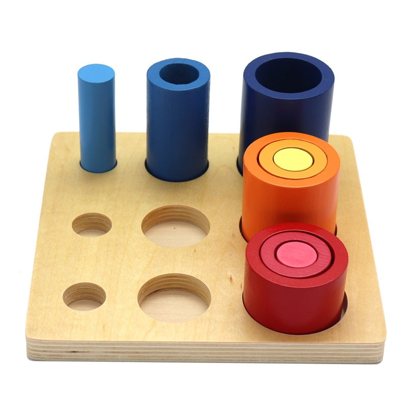 Round/Cylindrical Building Blocks - Woodwork Toys