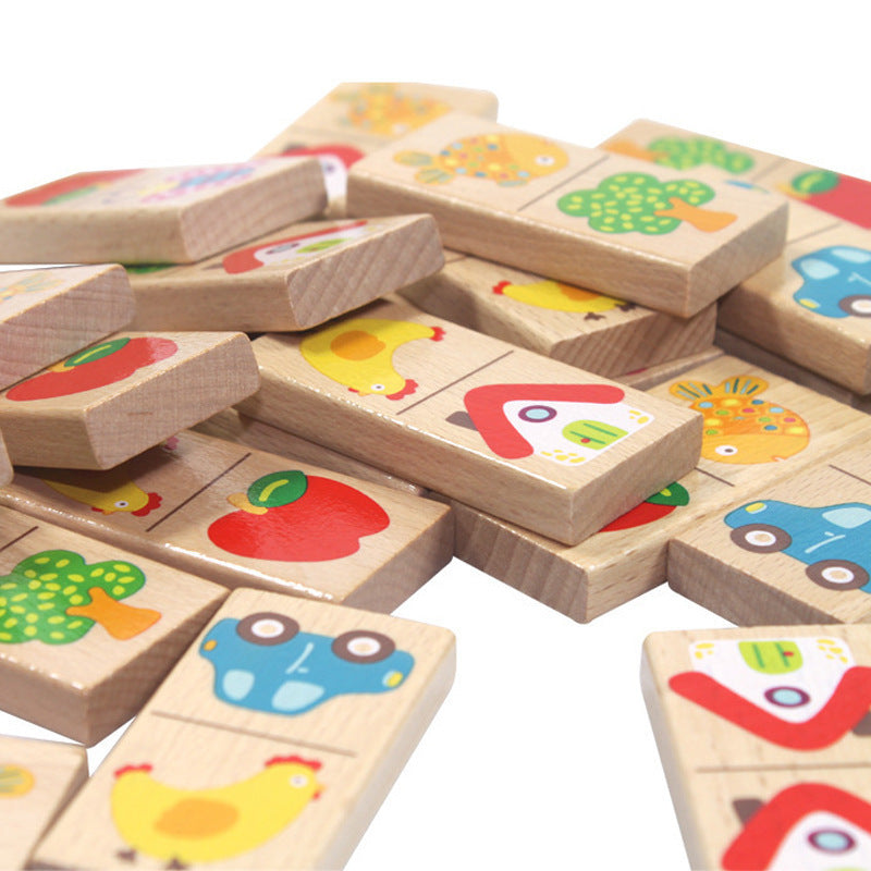 Picture Domino Matching Game - Woodwork Toys