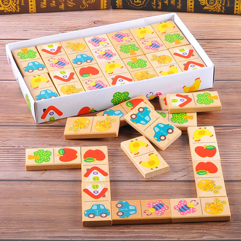 Picture Domino Matching Game - Woodwork Toys