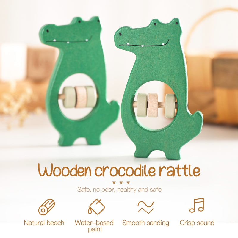 Crocodile Baby Rattle - Woodwork Toys