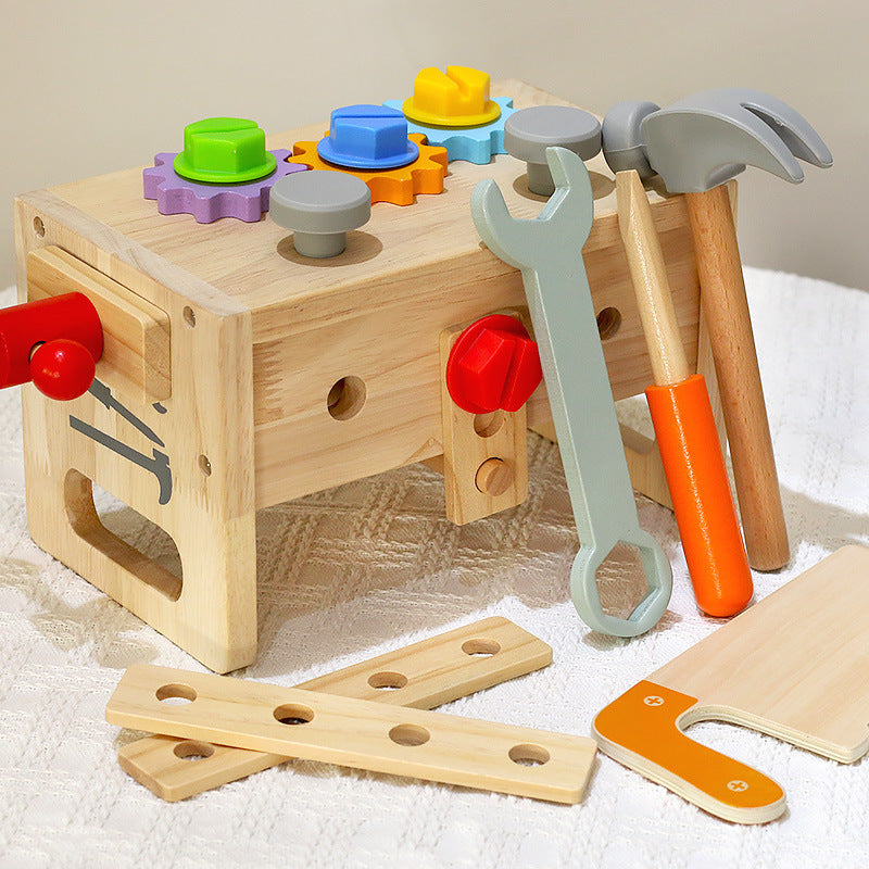 Tool Set & Screw Driver Assembly Truck - Woodwork Toys