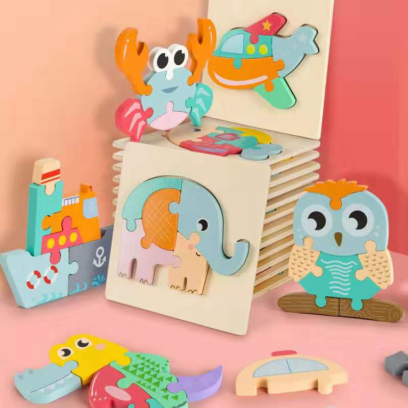 Three Dimensional Wooden Puzzles - Woodwork Toys