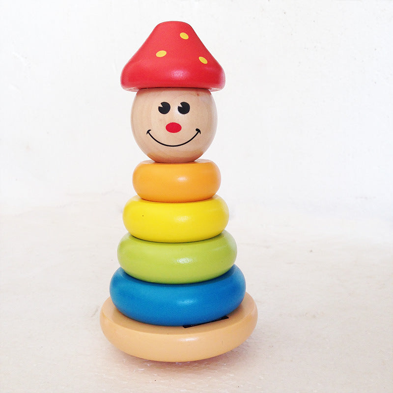 Clown Wooden Stacking Rings - Woodwork Toys