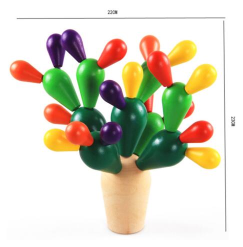 Stacking Potted Cactus - Woodwork Toys