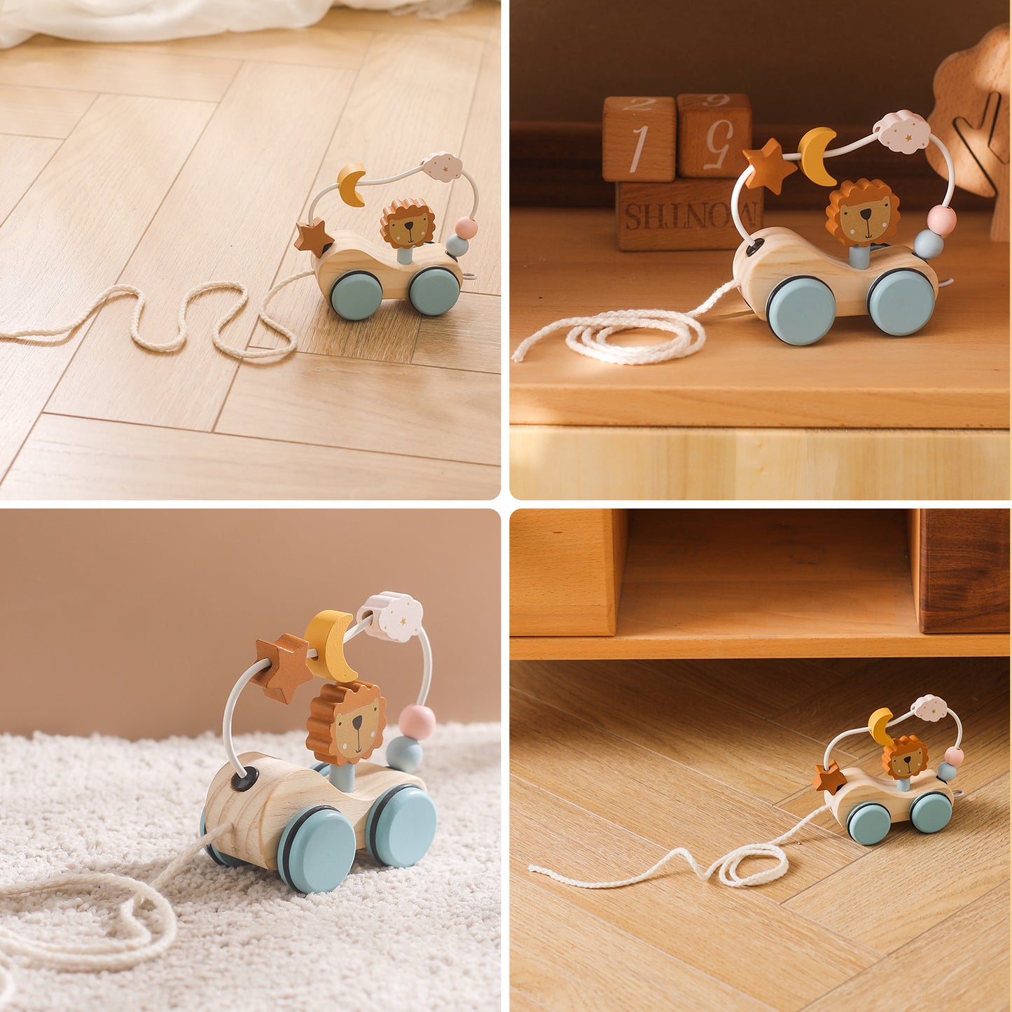 Stacking Train Pull Along Toy - Woodwork Toys