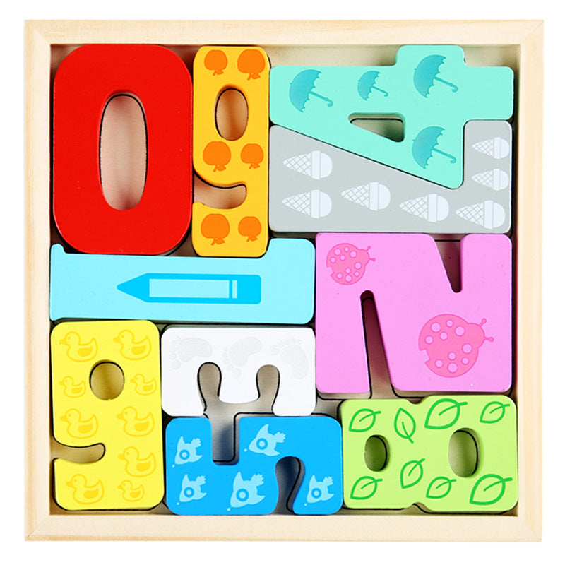 Puzzle Board Stackables - Woodwork Toys