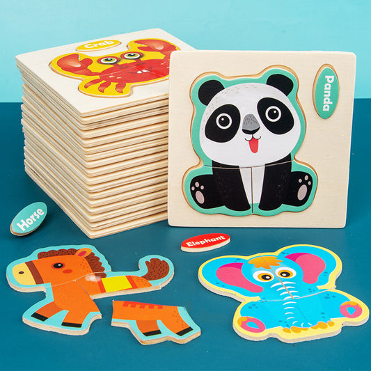 Three Dimensional Animal Puzzle - Woodwork Toys