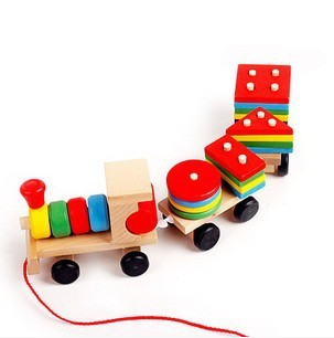 Building Block Train - Woodwork Toys