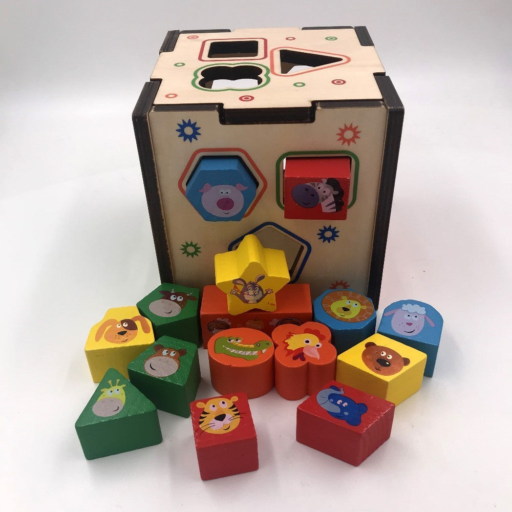 Shape Matching Intelligence Box - Woodwork Toys