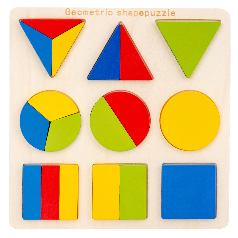 Geometric Montessori Puzzle Board - Woodwork Toys