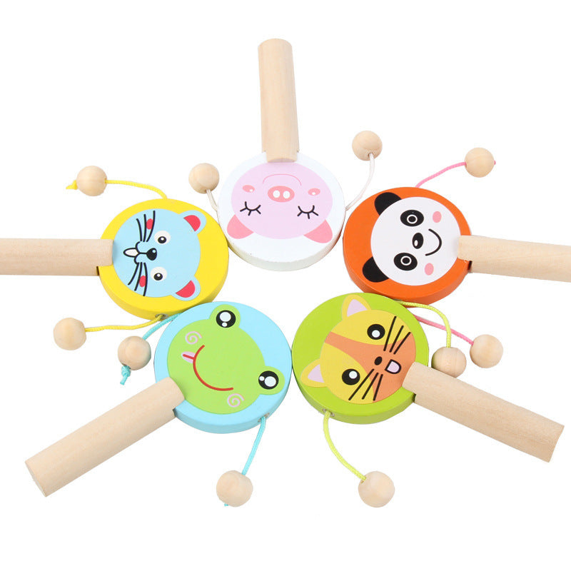 Animal Themed Rattle - Woodwork Toys