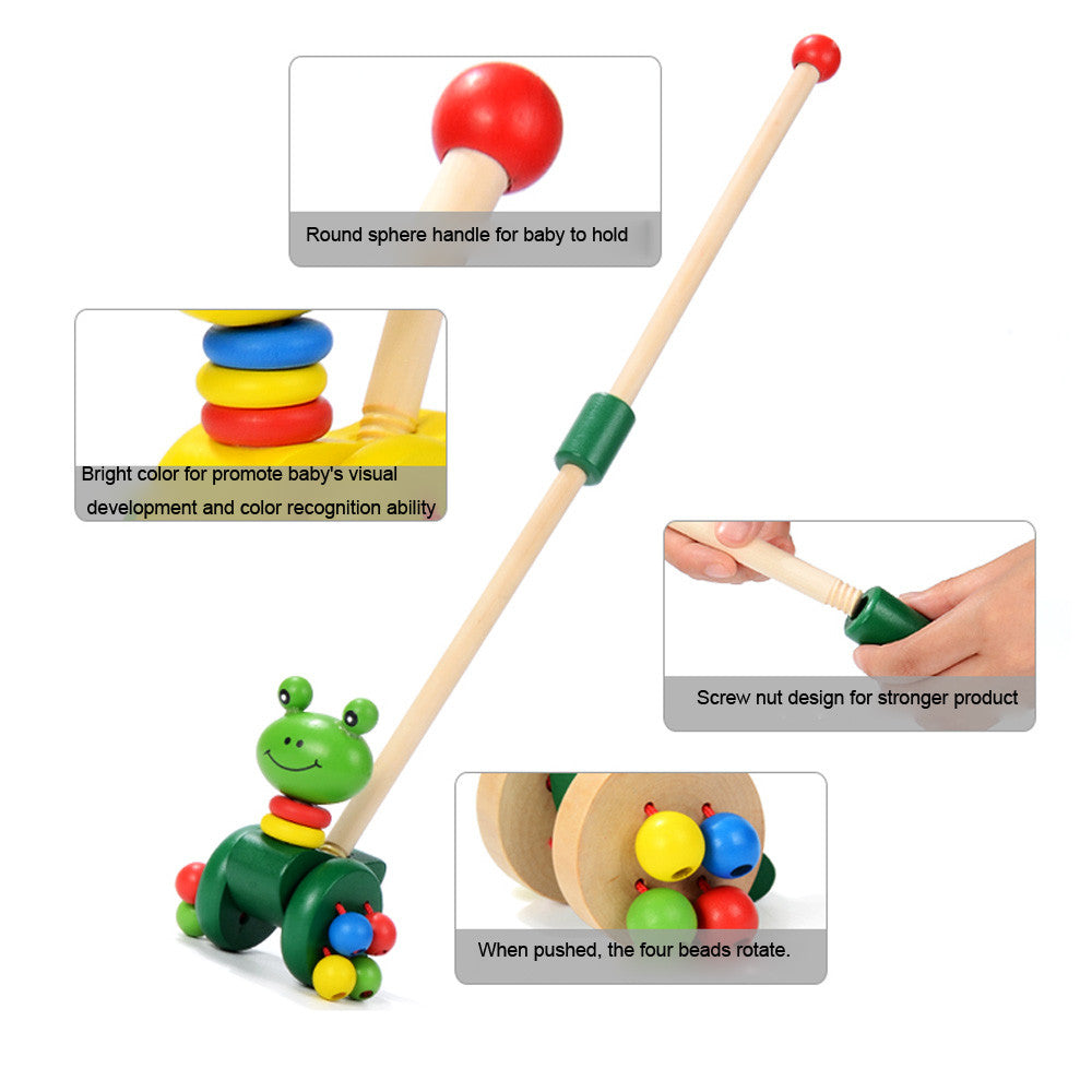 Animal Push and Pull Activity Walking Toy - Woodwork Toys