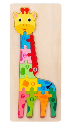 Number Matching Wooden 3D Puzzle - Woodwork Toys