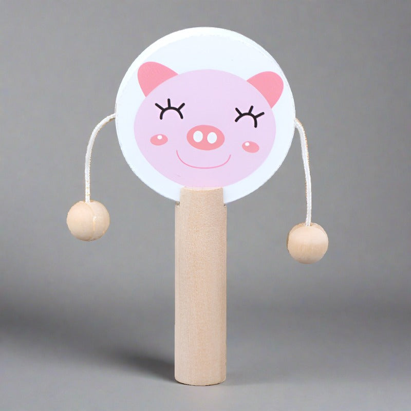 Animal Themed Rattle - Woodwork Toys