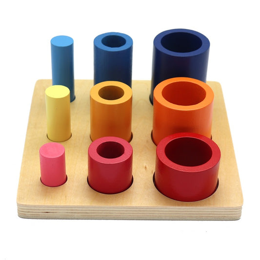 Round/Cylindrical Building Blocks - Woodwork Toys