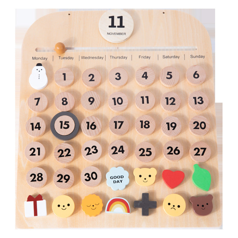 Calendar & Weather Observation Puzzle - Woodwork Toys