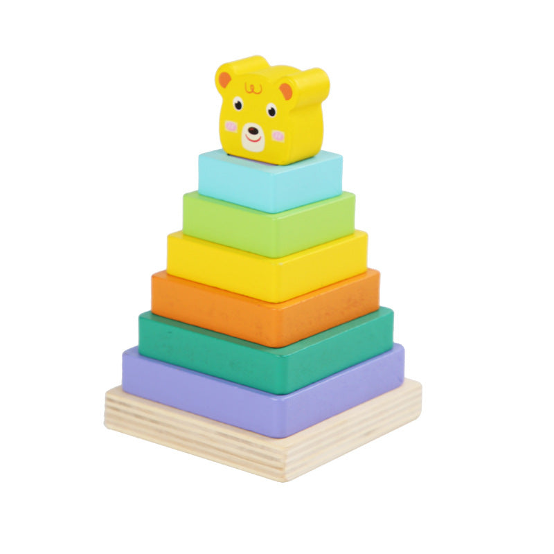 Double-layer Character Stacking Towers - Woodwork Toys