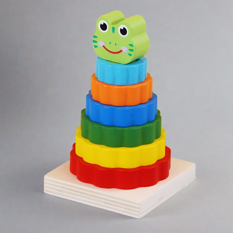 Double-layer Character Stacking Towers - Woodwork Toys