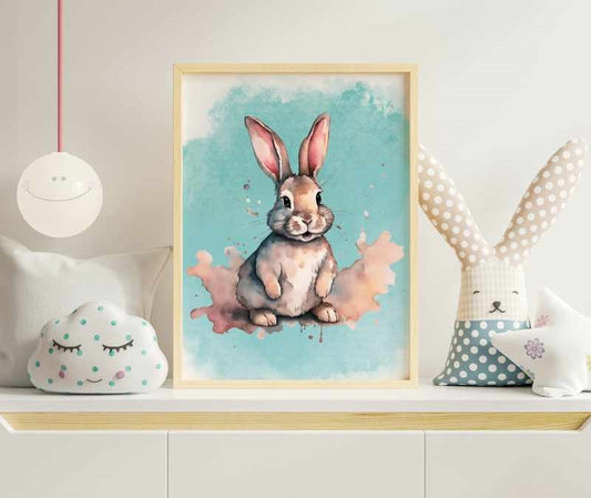 Digital Download| Water Color Bunny - Woodwork Toys