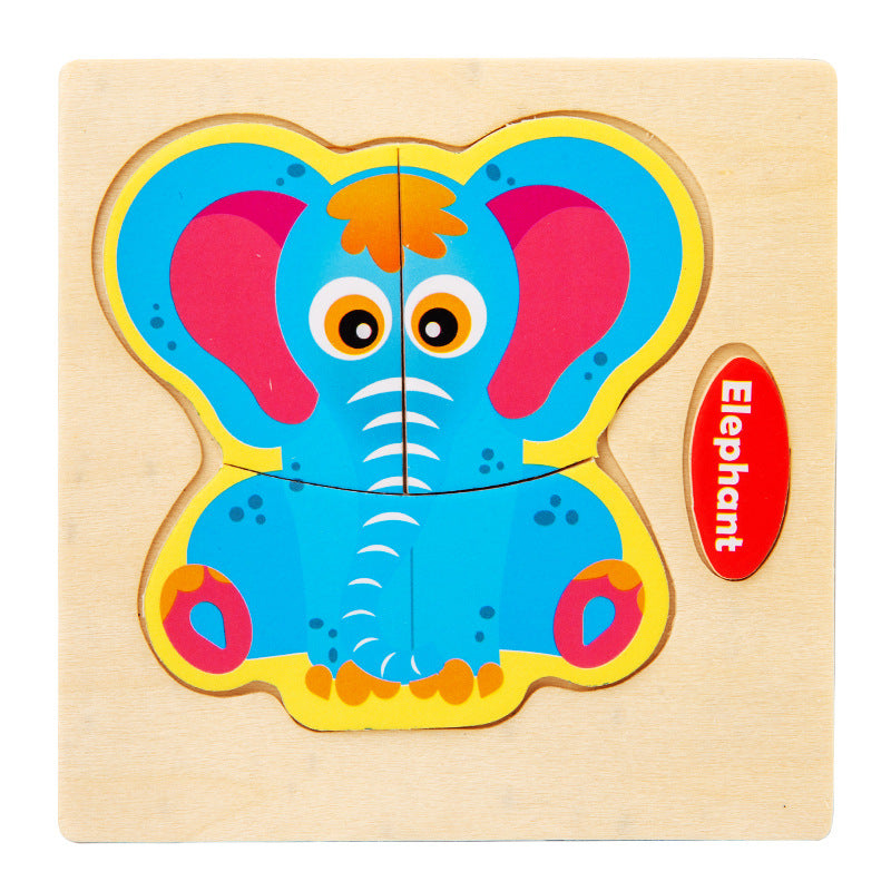 Three Dimensional Animal Puzzle - Woodwork Toys