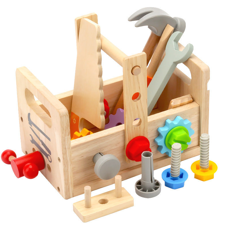 Tool Set & Screw Driver Assembly Truck - Woodwork Toys