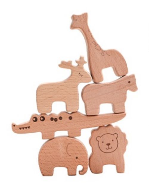 Animal Balance Building & Stacking Set - Woodwork Toys