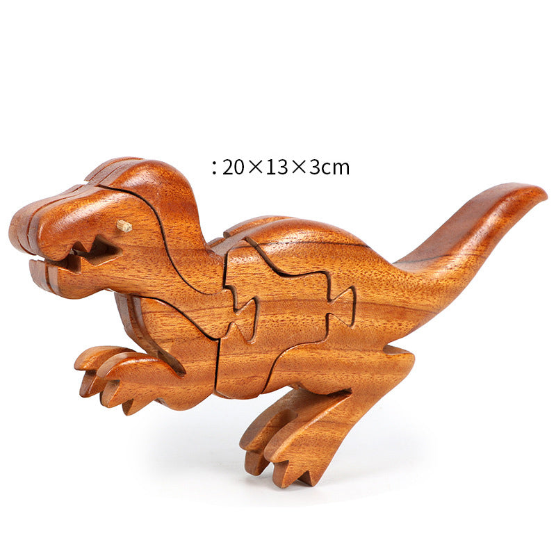 Solid Wood Animal Block Puzzles - Woodwork Toys