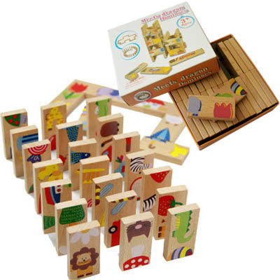 Picture Domino Matching Game - Woodwork Toys