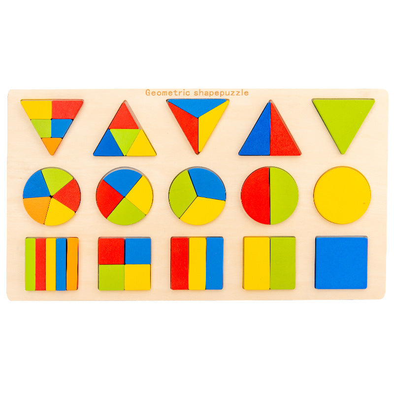 Geometric Montessori Puzzle Board - Woodwork Toys