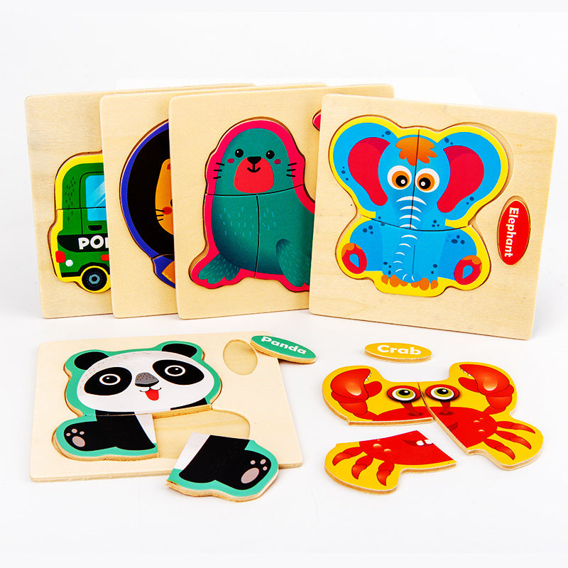 Three Dimensional Animal Puzzle - Woodwork Toys