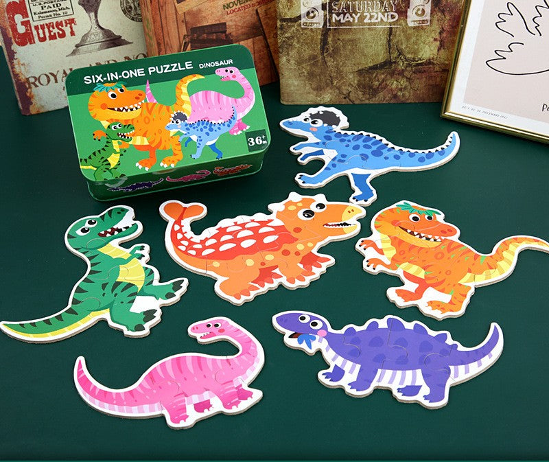 Six In One Wooden Puzzles - Woodwork Toys