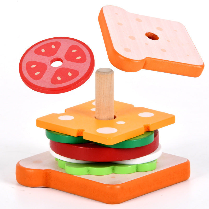 Burger, Sandwich & Fries Play Food - Woodwork Toys