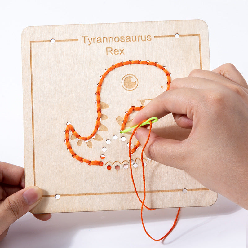 Embroidered Threading Toys - Woodwork Toys