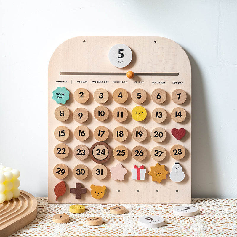 Calendar & Weather Observation Puzzle - Woodwork Toys