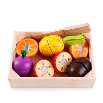 Fruits, Vegetables and Snacks Playset with Wooden Tray - Woodwork Toys