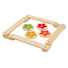 6-Piece Kids Wooden Balance Beam Set – Montessori Stepping Stones for Toddlers & Children