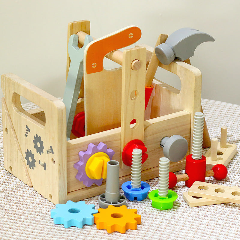 Tool Set & Screw Driver Assembly Truck - Woodwork Toys