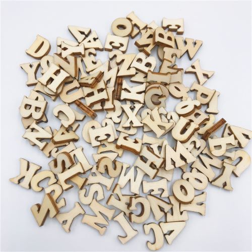 Alphabet Wood Chips - Woodwork Toys