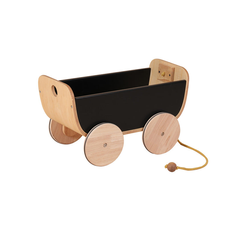 wooden pull cart